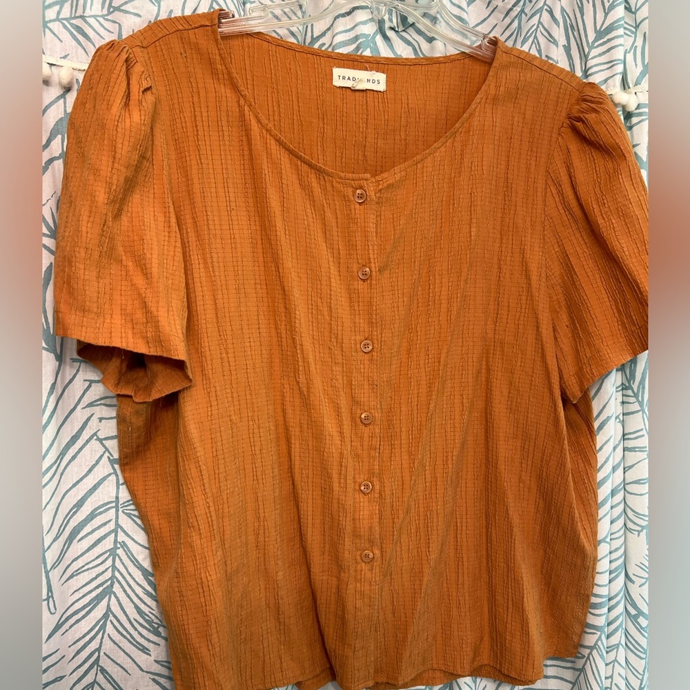 Tradlands Barcelona Ethical Button Front Top